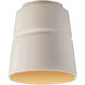 Radiance Collection 1 Light 7.5 inch Matte White/Champagne Gold Outdoor Flush-Mount