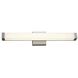 Acryluxe Collection - Mio 1 Light 25.5 inch Brushed Nickel Bath Vanity Light Wall Light