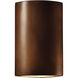 Ambiance LED 8 inch Antique Copper Wall Sconce Wall Light