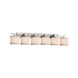 Textile LED 56 inch Brushed Nickel Bath Bar Wall Light