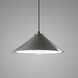 Radiance Collection 1 Light 11.75 inch Pewter Green with Matte Black Pendant Ceiling Light