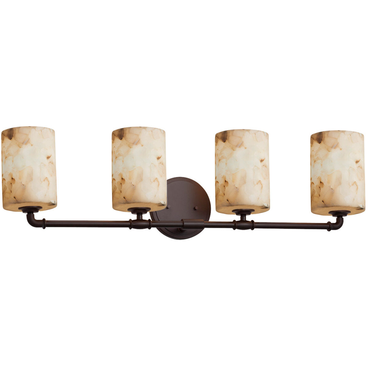 Alabaster Rocks LED 34 inch Dark Bronze Bath Bar Wall Light