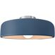 Radiance Collection - Spire LED 16 inch Midnight Sky and Matte White and Brushed Nickel Semi-Flush Ceiling Light in Dedicated LED, Midnight Sky/Matte White, 16W x 6.5H, Form+Finish+Function