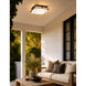 Alabaster Rocks LED 10 inch Dark Bronze Flush Mount Ceiling Light