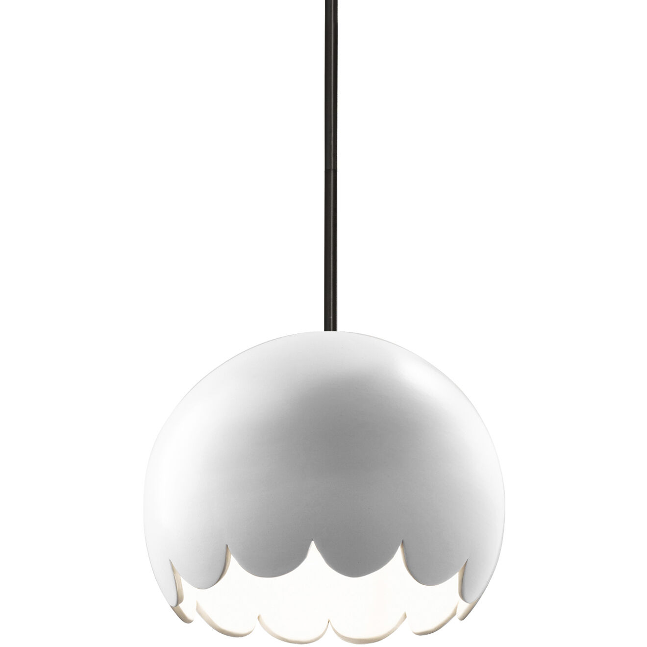 Radiance Collection 9 inch Concrete and Brushed Nickel Pendant Ceiling Light, Form+Finish+Function
