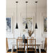 Conos Family 1 Light 7 inch Matte Black with White Interior Pendant Ceiling Light