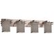 Textile 4 Light 36.5 inch Brushed Nickel Bath Vanity Light Wall Light, Metropolis Family, Choices