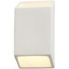 Ambiance LED 5 inch Antique Copper ADA Wall Sconce Wall Light, Open Top and Bottom Fixture, Tapered Rectangle