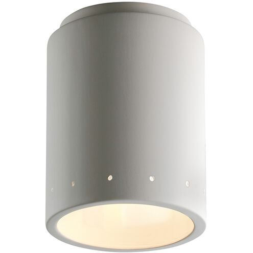Radiance Cylinder LED 6.5 inch Hammered Copper Flush-Mount Ceiling Light