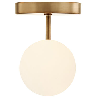 Fusion Collection - Noho Family 2 Light 16.5 inch Brushed Brass Semi-Flush Ceiling Light, EVOLV