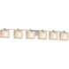 Alabaster Rocks LED 56 inch Brushed Nickel Bath Bar Wall Light