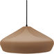Radiance Collection - Crease Pendant Ceiling Light in Matte Black, Dedicated LED, Black Cord, Adobe, 15.25W x 6.5H, Form+Finish+Function