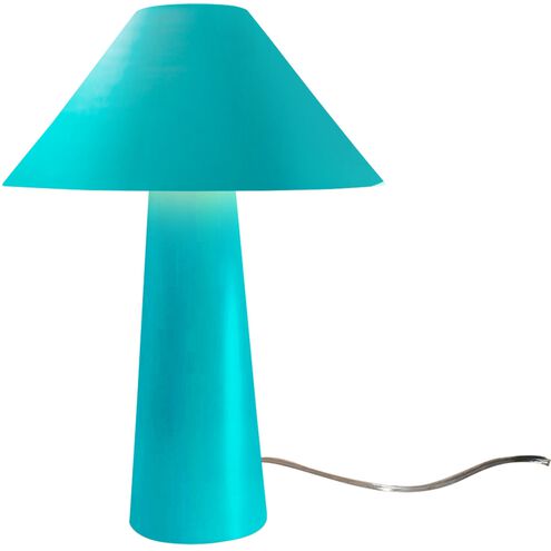 Portable 21.5 inch 60.00 watt Reflecting Pool and Brushed Brass Portable Lamp Portable Light