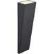 Corwin Family 1 Light 20 inch Matte Black Outdoor Wall Sconce in 4" D x 5.5" W x 20" H, EVOLV