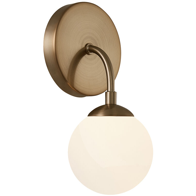 Fusion Collection - Noho Family 1 Light 4.5 inch Brushed Brass ADA Wall Sconce Wall Light in 4" D x 4.5" W x 9" H, EVOLV