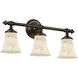 Alabaster Rocks LED 22.75 inch Dark Bronze Bath Bar Wall Light in 2100 Lm LED, Tradition