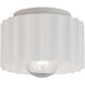 Radiance Collection 1 Light 8 inch Celadon Green Crackle Outdoor Flush-Mount