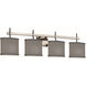 Textile LED 33.5 inch Brushed Nickel Bath Bar Wall Light, Oval