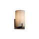 Porcelina Century 1 Light 6 inch Dark Bronze ADA Wall Sconce Wall Light in Pleats, Incandescent