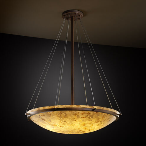 Alabaster Rocks 8 Light 39 inch Dark Bronze Pendant Ceiling Light in Incandescent