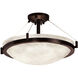 Clouds LED 39 inch Dark Bronze Semi-Flush Ceiling Light in 6000 Lm LED, Bowl