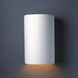 Ambiance Cylinder 1 Light 12.5 inch Bisque Outdoor Wall Sconce in Incandescent, Large
