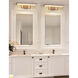 Fusion Elevate LED 20 inch Polished Chrome Vanity Light Wall Light in Weave Fusion