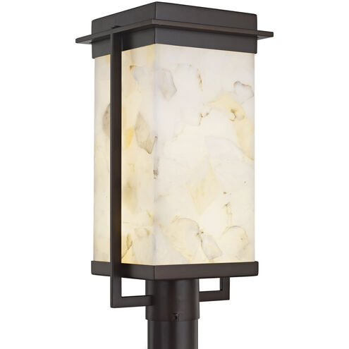 Alabaster Rocks Pacific LED 18 inch Matte Black Outdoor Post Light