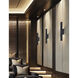 Zarai Family 1 Light 24 inch Matte Black Outdoor Wall Sconce in 3" D x 4.5" W x 24" H, EVOLV