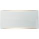 Ambiance LED 10 inch Gloss White ADA Wall Sconce Wall Light