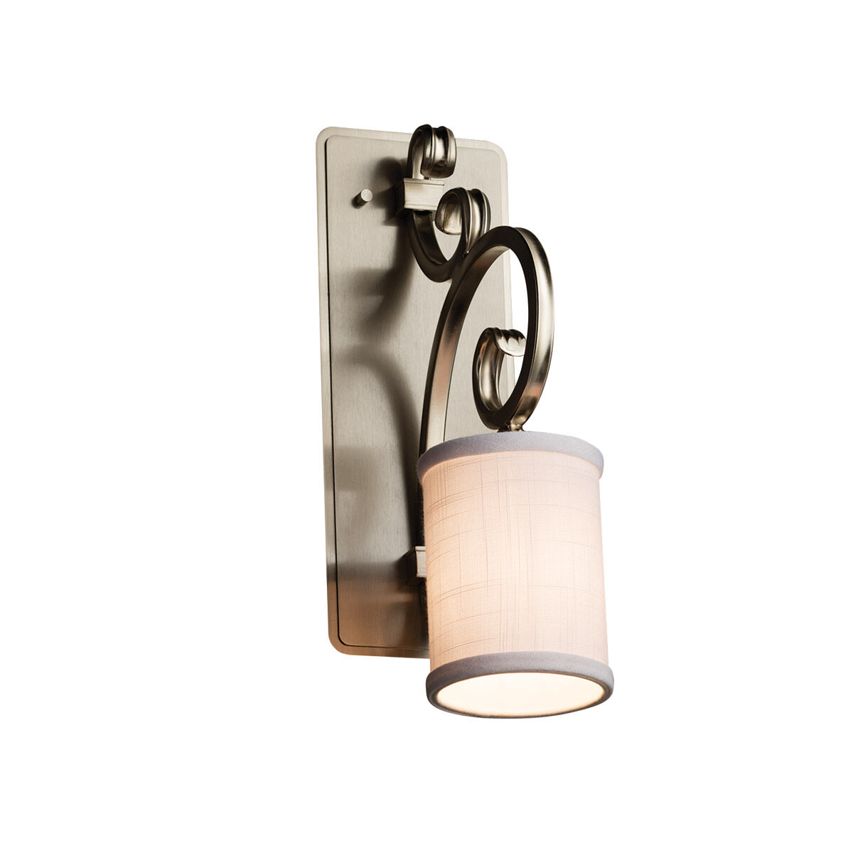 Textile LED 7 inch Dark Bronze Wall Sconce Wall Light