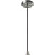 Radiance Collection - Trapezoid 1 Light 7.75 inch Real Rust and Brushed Nickel Pendant Ceiling Light in Replaceable Bulb, Black, Form+Finish+Function