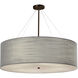 EVOLV 36 inch Dark Bronze Pendant Ceiling Light in Incandescent, Gray, Classic Family