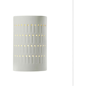 Ambiance Cactus Cylinder LED 5.75 inch Matte White Wall Sconce Wall Light, Small