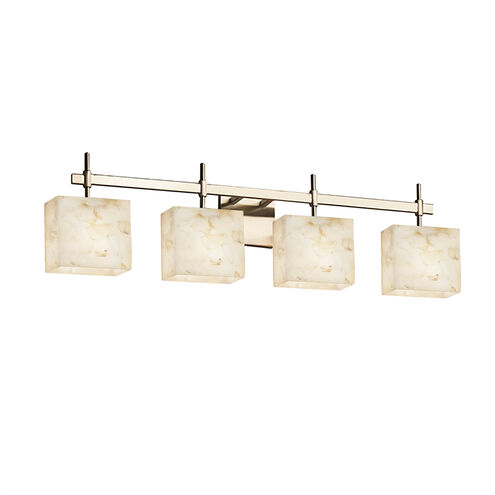 Alabaster Rocks LED 32.5 inch Matte Black Vanity Light Wall Light in 2800 Lm LED, Round Flared