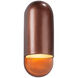 Ambiance Collection - Capsule Wall Sconce Wall Light in Replaceable Bulb, Antique Copper, 4D x 14H, Form+Finish+Function