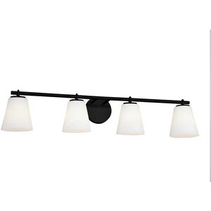 Fusion Collection - Alpino Family 35 inch Matte Black Bath Bar Wall Light