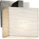 Porcelina 1 Light 5.5 inch Matte Black ADA Wall Sconce Wall Light in Waterfall, Incandescent