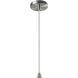 Radiance Collection 1 Light 12 inch Brushed Nickel and Concrete and White Pendant Ceiling Light