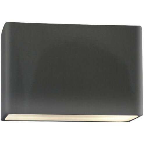 Ambiance Collection LED 8 inch Gloss Grey Outdoor Wall Sconce