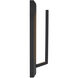 Zurich 15 inch Matte Black Outdoor Wall Sconce in 3.5" D x 4.5" W x 15" H, EVOLV