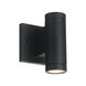 EVOLV LED 6.5 inch Matte Black Outdoor Wall Sconce