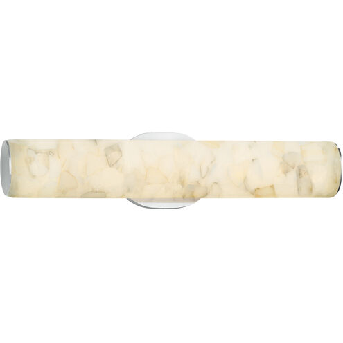 Alabaster Rocks 20.25 inch Matte Black Vanity Light Wall Light