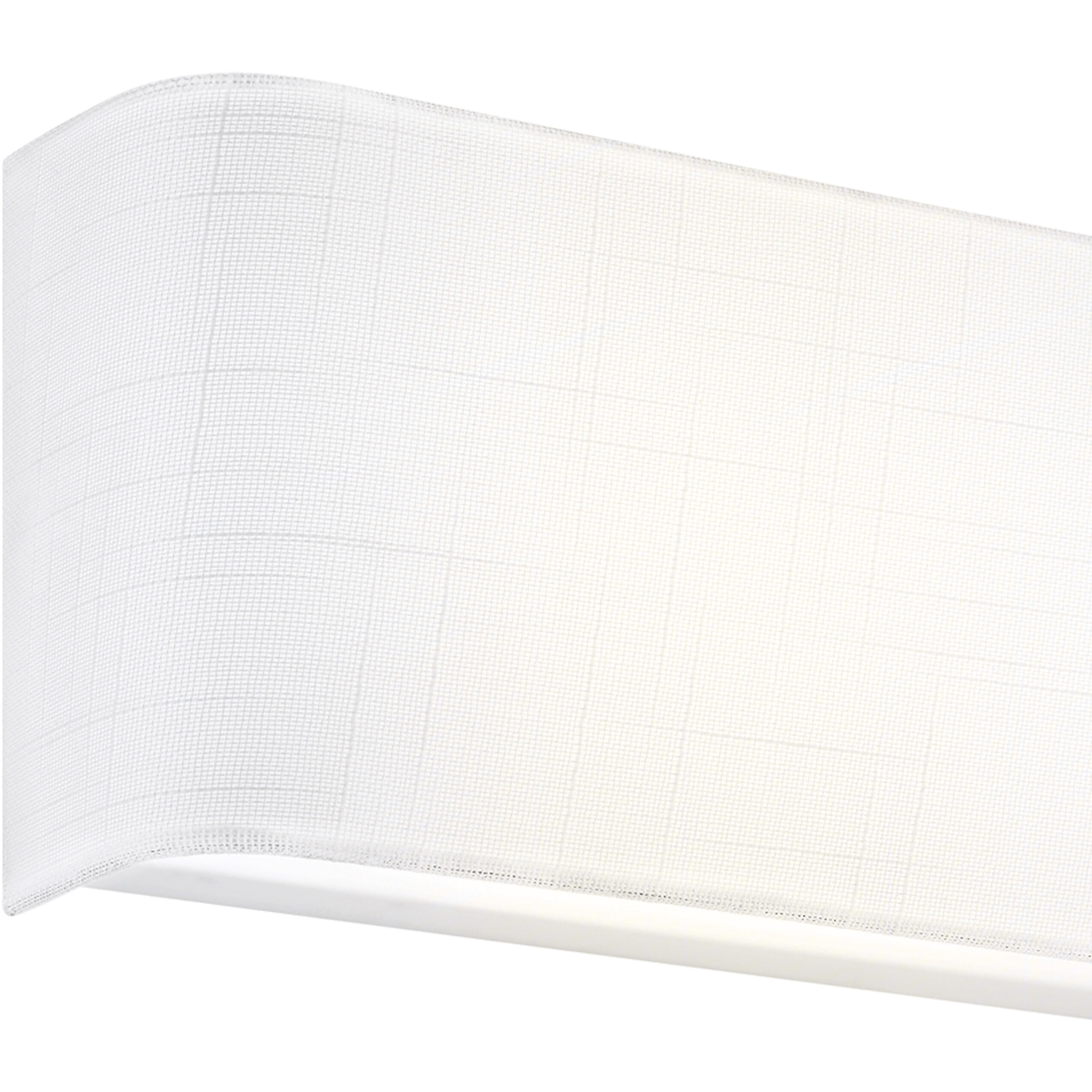 Textile Collection - Marco Family 10 inch ADA Wall Sconce Wall Light in White Linen, EVOLV