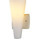 Euro Classics 1 Light 5.5 inch Polished Brass and Vanilla Gloss Wall Sconce Wall Light