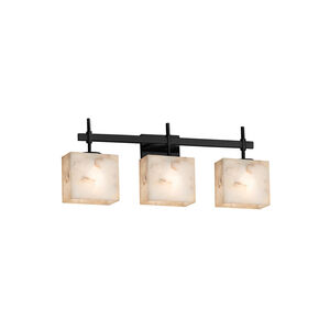Alabaster Rocks LED 22 inch Brushed Nickel Vanity Light Wall Light in 2100 Lm LED, Square with Flat Rim
