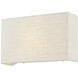 Textile Collection 1 Light 13 inch Cream and White ADA Wall Sconce Wall Light