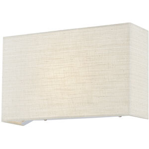 Textile Collection 1 Light 13 inch Cream and White ADA Wall Sconce Wall Light