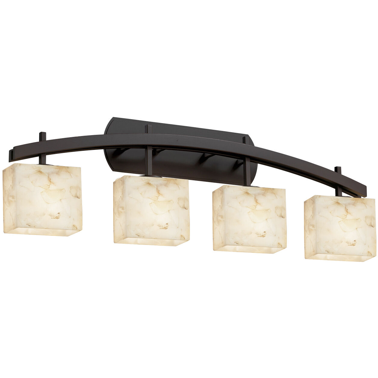 Alabaster Rocks LED 35.5 inch Dark Bronze Vanity Light Wall Light in 2800 Lm LED, Rectangle