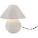 Portable 12 inch 120.00 watt Matte White and Champagne Gold and Brushed Brass Portable Lamp Portable Light